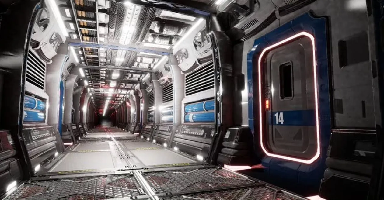 SciFi Hallway 2